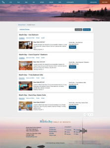 Bluefin Bay responsive web design