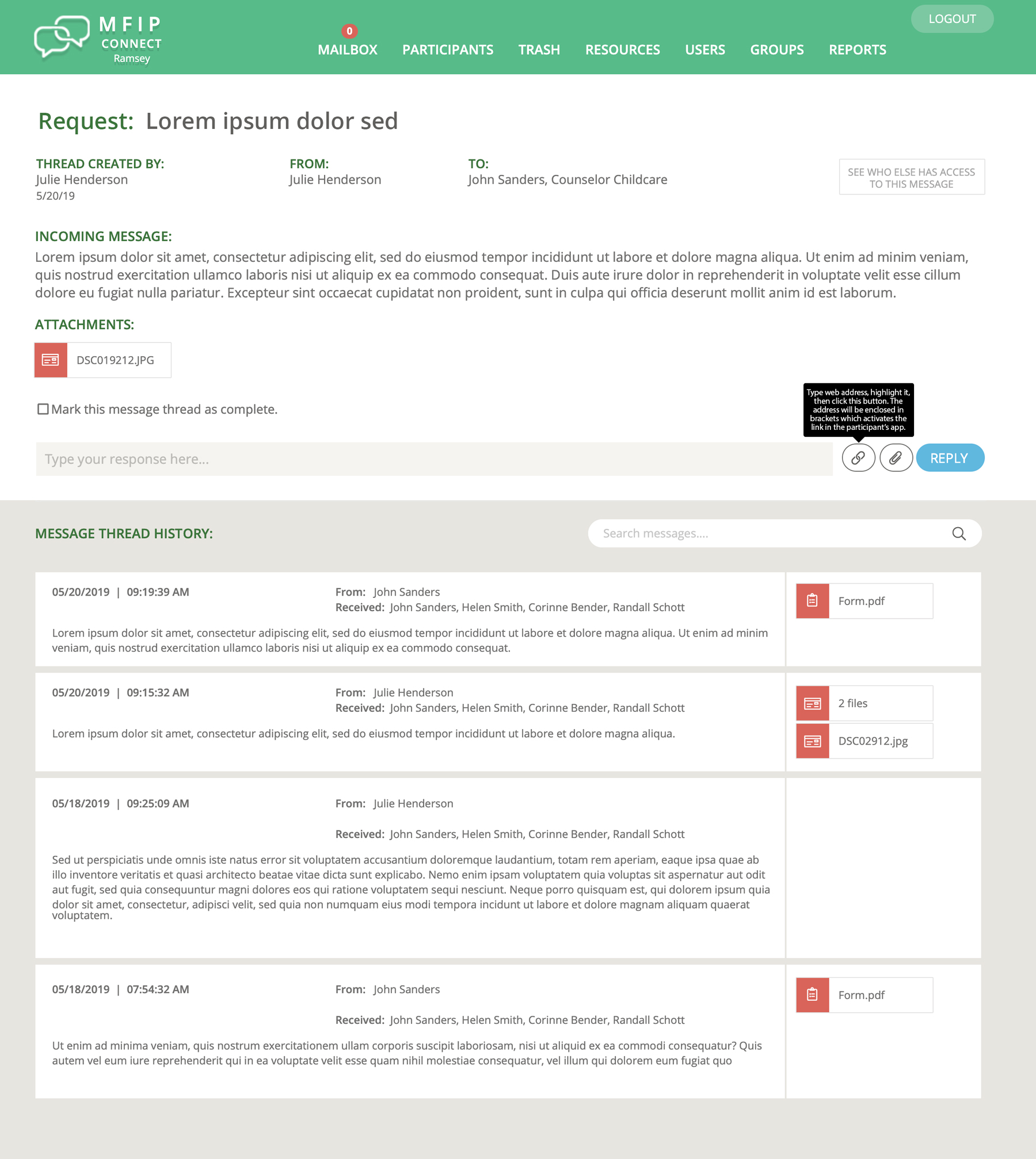 MFIP Connect custom development